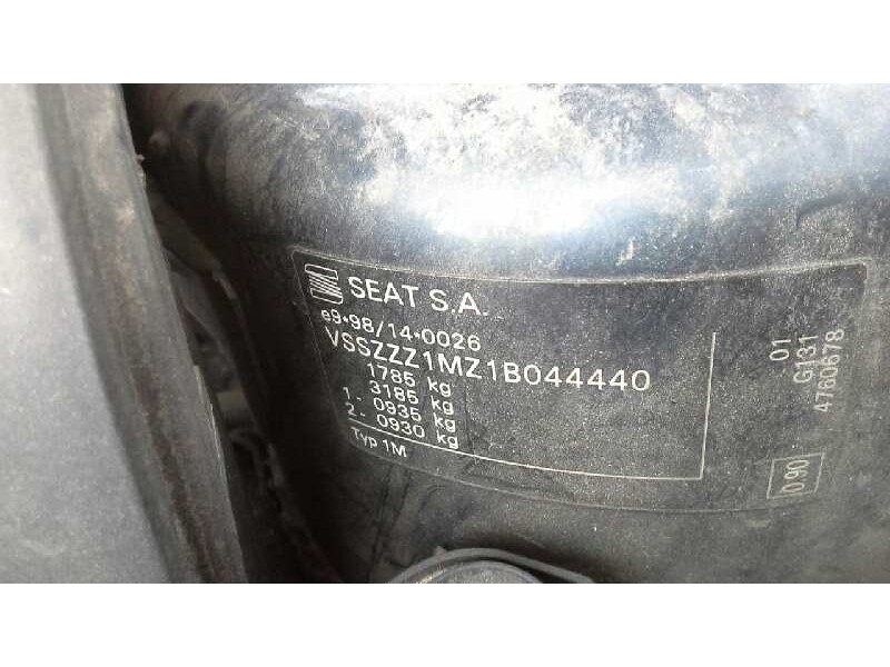 seat toledo (1m2) del año 2001