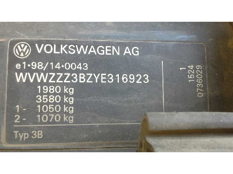 volkswagen passat variant (3b5) del año 2000