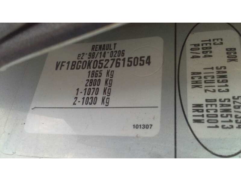 renault laguna ii (bg0) del año 2002