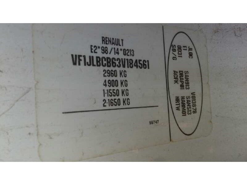 renault trafic caja cerrada (ab 4.01) del año 2003