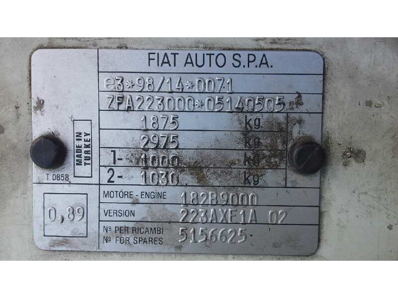 fiat doblo cargo (223) del año 2002