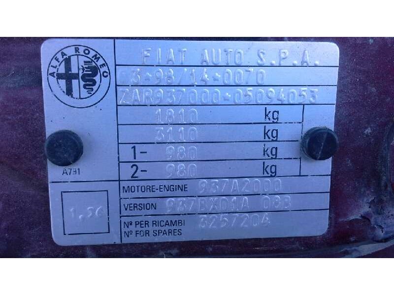 alfa romeo 147 (190) del año 2004