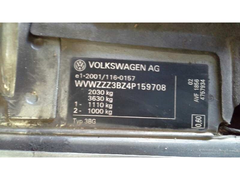 volkswagen passat berlina (3b3) del año 2003