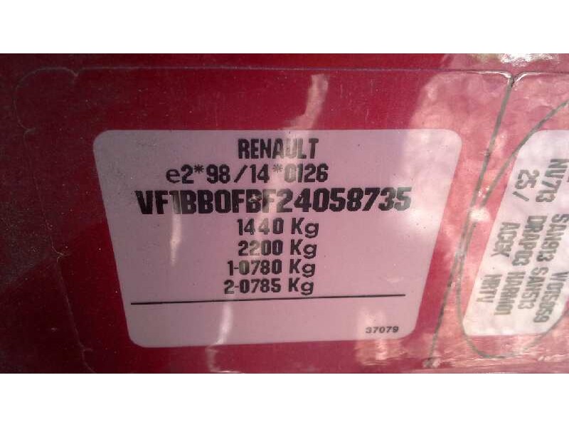 renault clio ii fase i (b/cbo) del año 2001