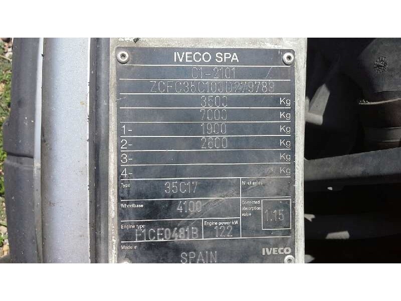 iveco daily caja abierta / volquete del año 2005