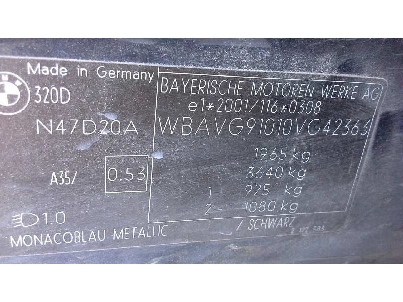 bmw serie 3 berlina (e90) del año 2007