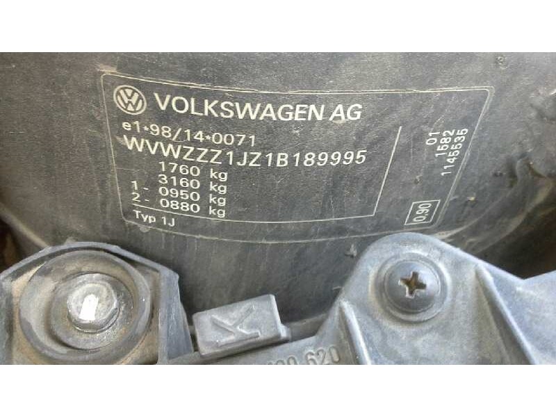 volkswagen golf iv berlina (1j1) del año 2001