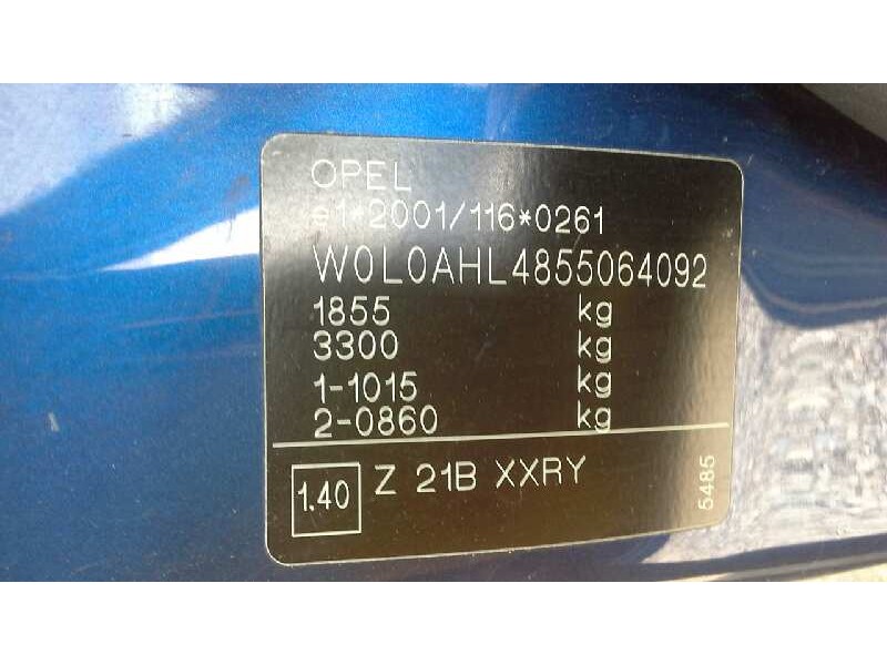 opel astra h berlina del año 2005