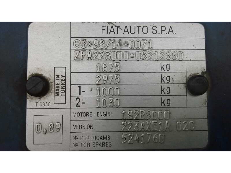 fiat doblo (119) del año 2004