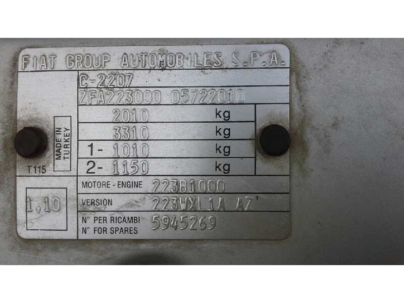 fiat doblo (119) del año 2010