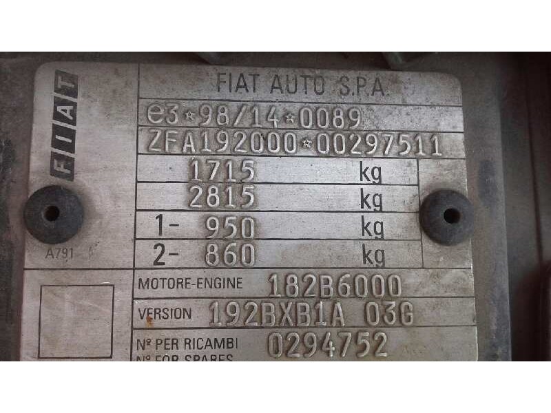 fiat stilo (192) del año 2003