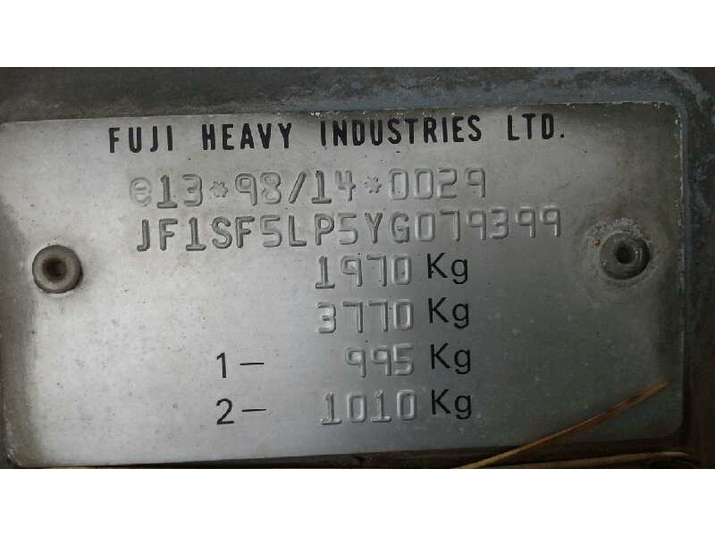 subaru forester s10 (sf) del año 2000