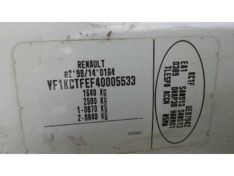 renault kangoo (f/kc0) del año 2008