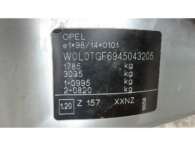 opel astra g berlina del año 2003