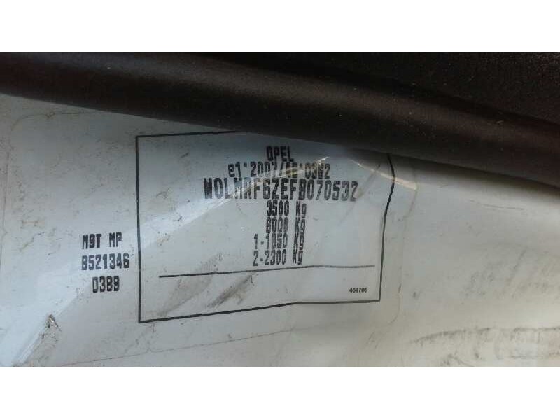 opel movano b kasten/combi del año 2015