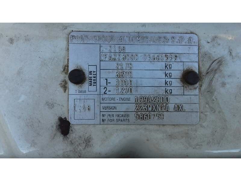 fiat doblo (119) del año 2008