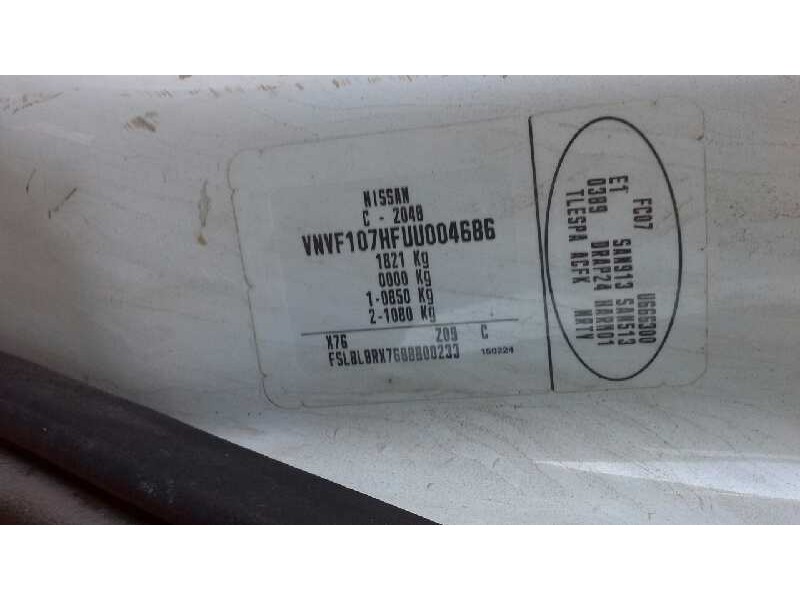 nissan kubistar (x76) del año 2003