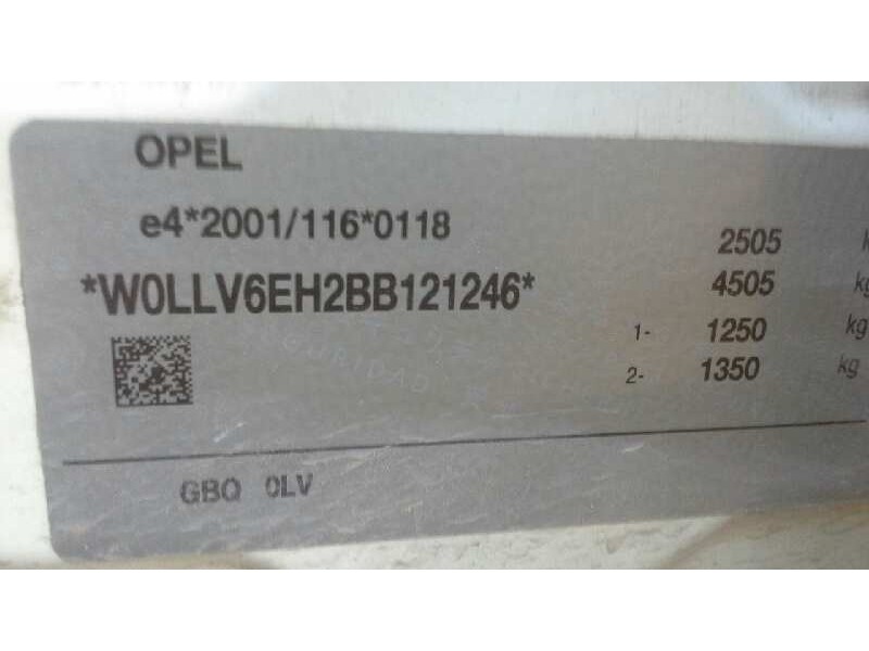 opel antara del año 2012