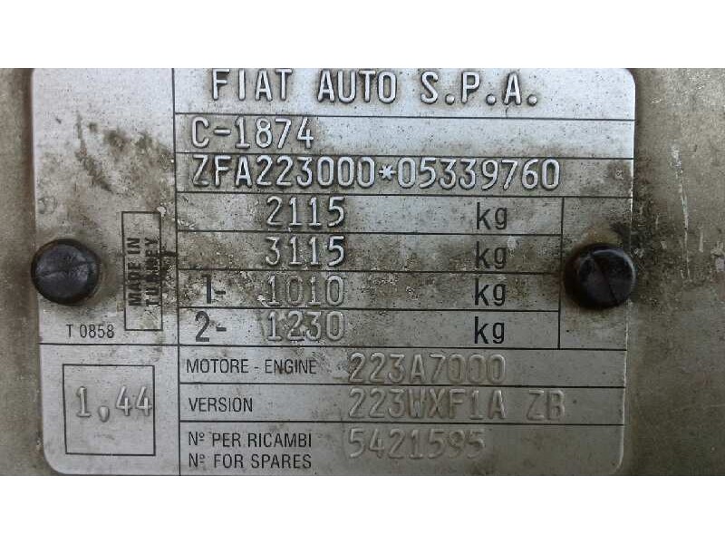 fiat doblo cargo (223) del año 2005