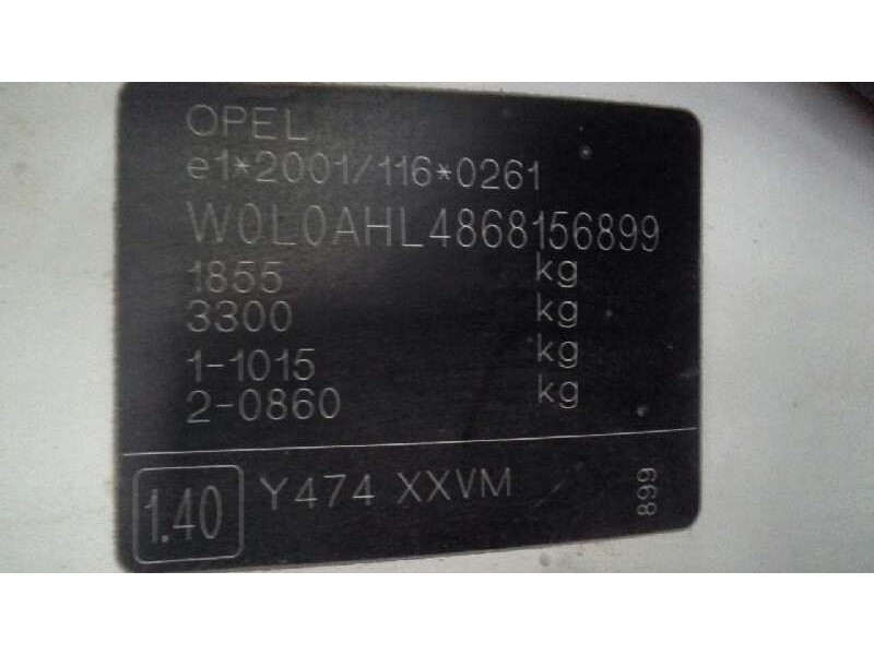 opel astra h ber. del año 2006