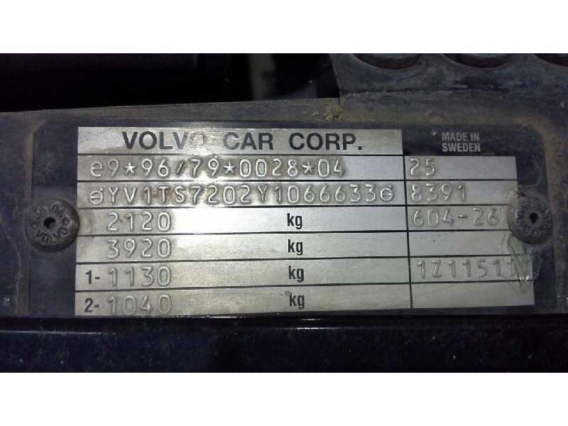 volvo s80 berlina del año 2000