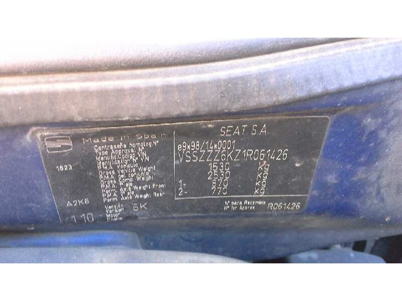 seat ibiza (6k1) del año 2000