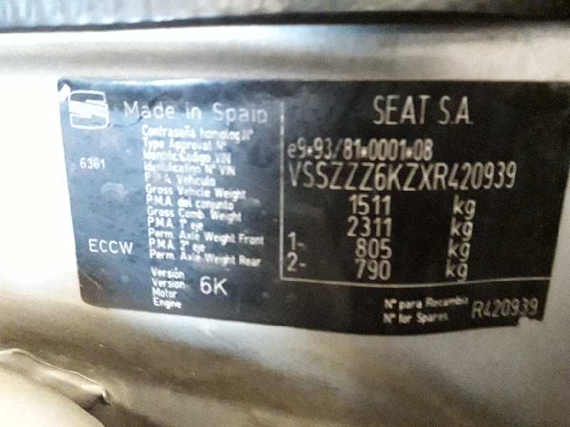 seat cordoba berlina (6k2) del año 1999