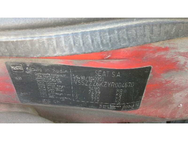 seat ibiza (6k1) del año 1999