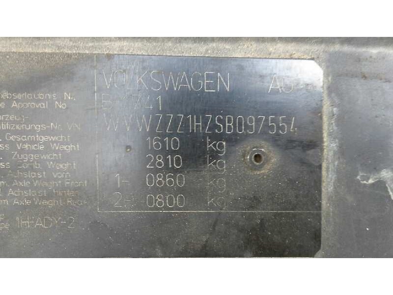 volkswagen golf iii berlina (1h1) del año 1995