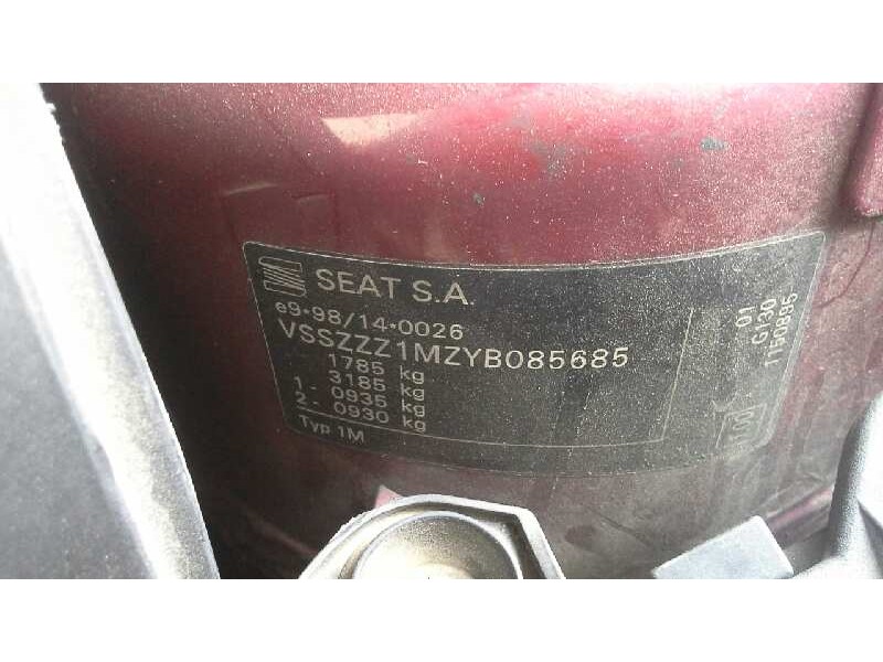 seat toledo (1m2) del año 2000