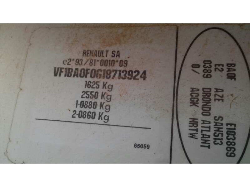 renault megane i berlina hatchback (ba0) del año 1998