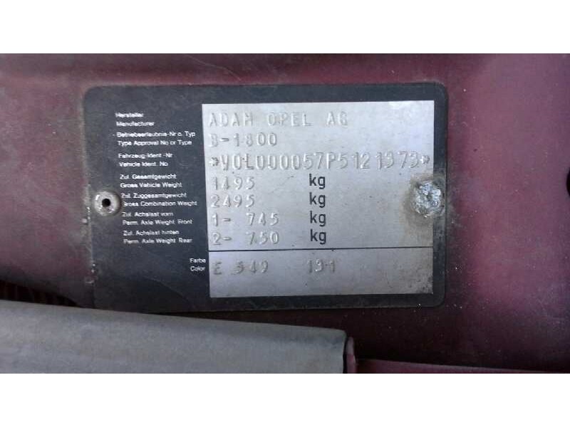 opel astra f berlina del año 1993