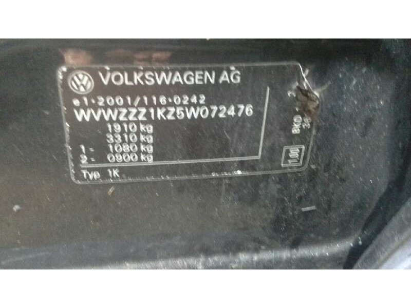 volkswagen golf v berlina (1k1) del año 2004