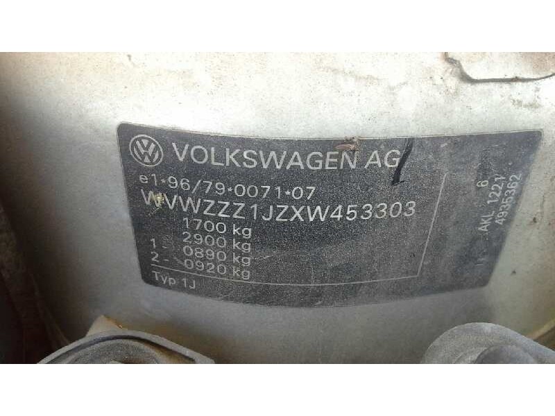 volkswagen golf iv berlina (1j1) del año 1999