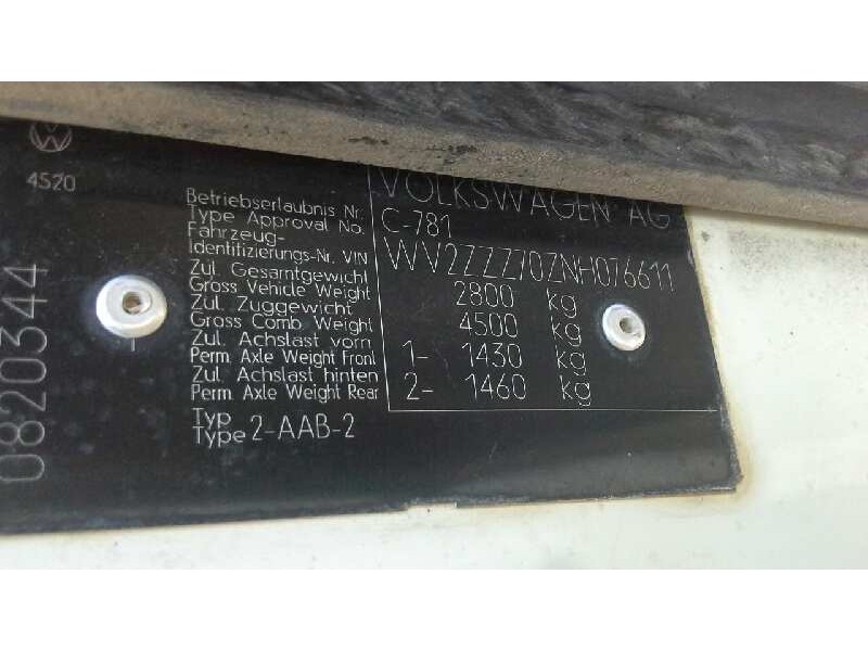 volkswagen t4 transporter/furgoneta (mod. 1991) del año 1992