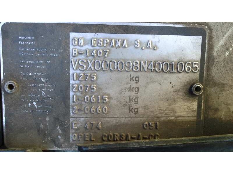 opel corsa a del año 1991