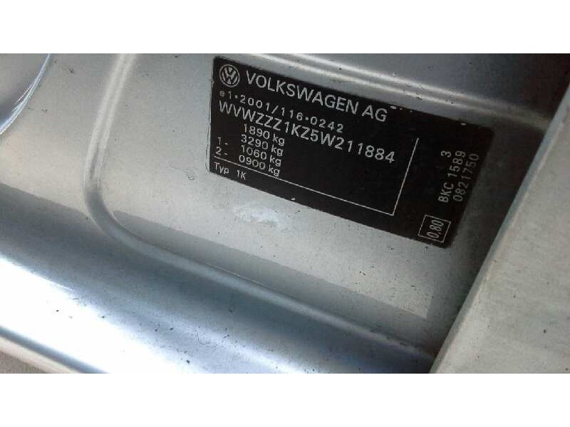 volkswagen golf v berlina (1k1) del año 2005