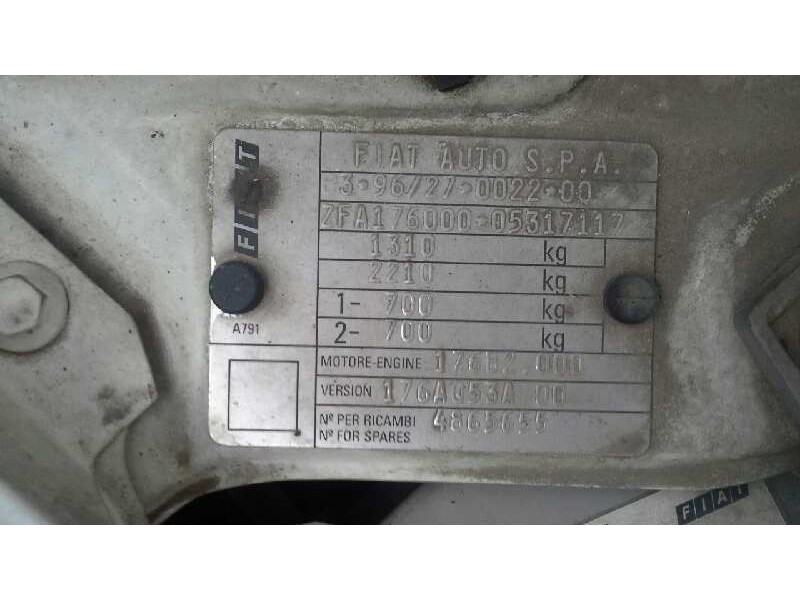 fiat punto berlina (176) del año 1998