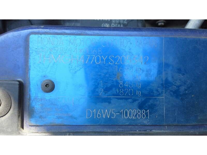 honda hr-v (gh) del año 2000