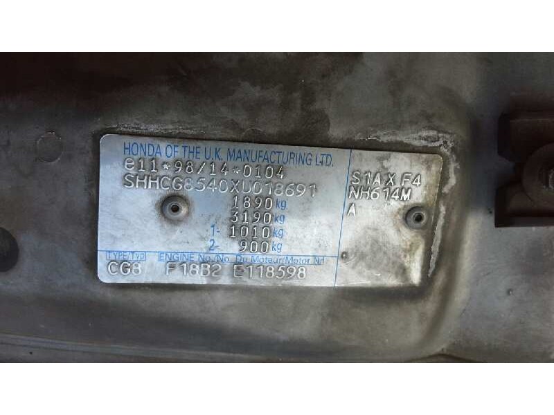 honda accord berlina (cg7-9/ch1-7) del año 1999