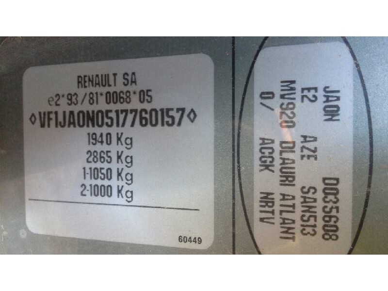 renault megane i scenic (ja0) del año 1998