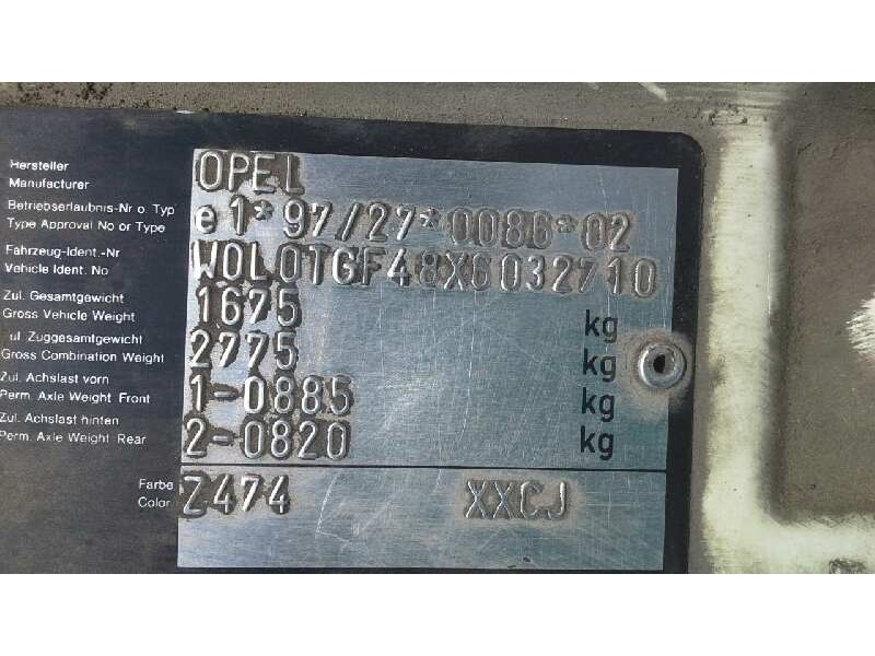 opel astra g berlina del año 1998