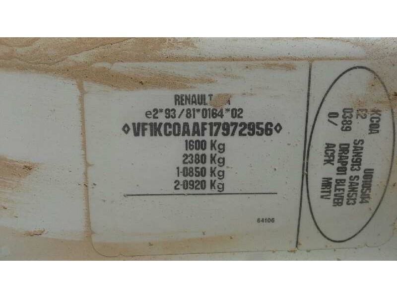 renault kangoo (f/kc0) del año 1998