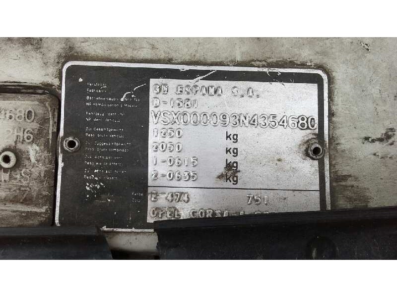 opel corsa a del año 1992