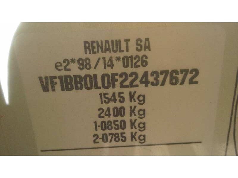 renault clio ii fase i (b/cbo) del año 2000