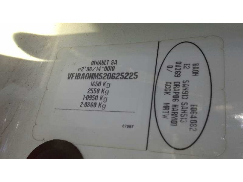 renault megane i berlina hatchback (ba0) del año 1999