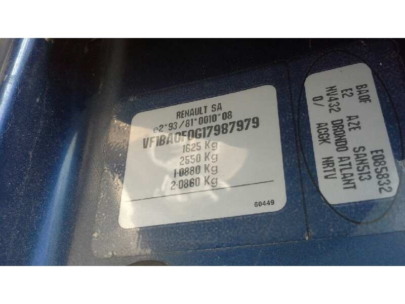 renault megane i berlina hatchback (ba0) del año 1998