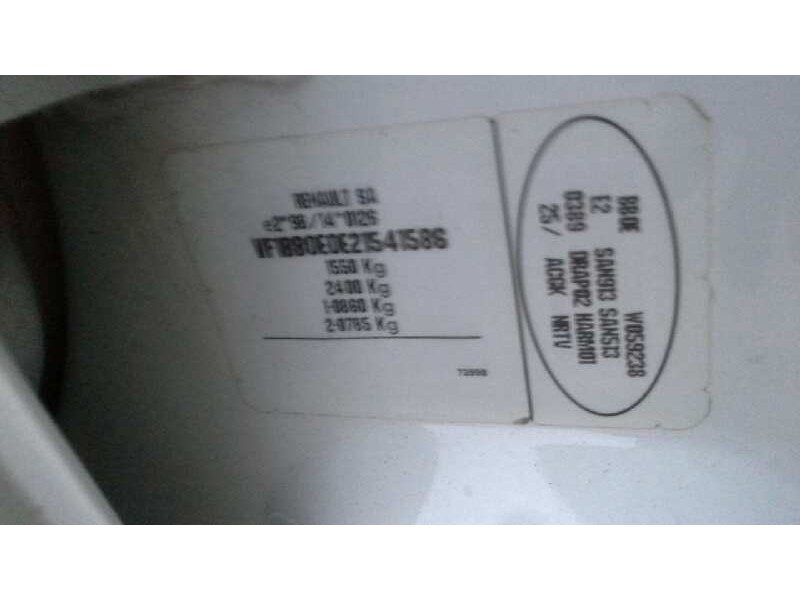 renault clio ii fase i (b/cbo) del año 1999