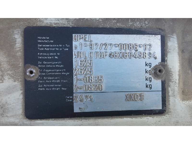 opel astra g berlina del año 1998