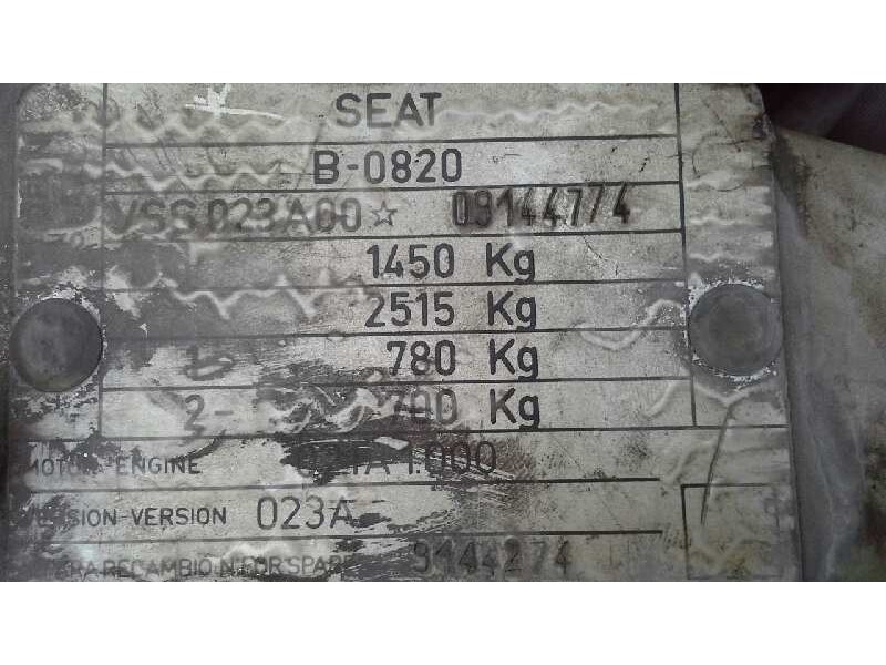 seat malaga del año 1989